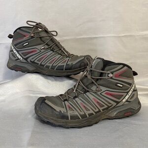 Salomon X Ultra Pioneer CSWP Waterproof Men's Size 10 Trail Hiking Boots Gray
